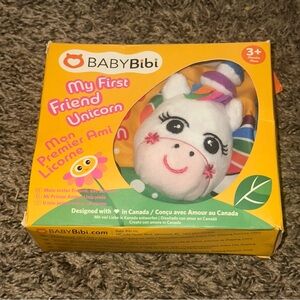 My First Friend Unicorn Plush Book Toy for 3+ months